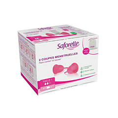 Saforelle Cup Protect Menstruatie Cups Maat 1 - 2 Stuks