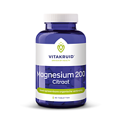 Vitakruid Magnesium 200 Citraat - 90 Tabletten