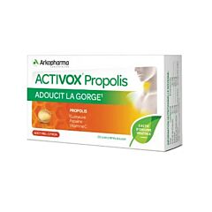 Activox Propolis Verzachtende Tabletten Keelpijn 20 Stuks