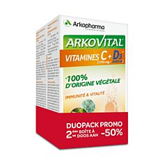 Arkovital Vitamines C + D3 Duopack 2x20 Bruistabletten Promo 2de -50%