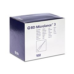 BD Microlance 3 Injectienaald 27g 3/4 Rb  0,4x19mm Grijs 100 Stuks