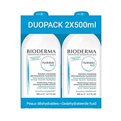 Bioderma Hydrabio H2O Micellaire Oplossing 2x500ml Promo