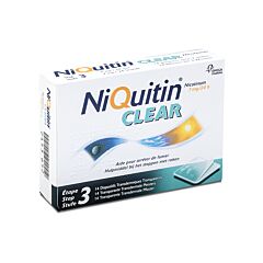 NiQuitin® Clear Patch 7 mg 14 st. – Stoppen met Roken – 24 u geen behoefte aan een sigaret