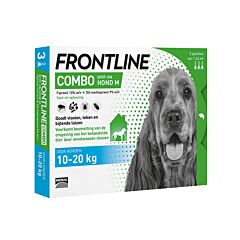Frontline Combo Line Hond M 10-20kg Vlooien/Teken/Luizen 3x1,34ml