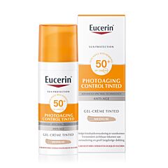Eucerin Sun Photoaging Control SPF50+ Getinte Gel-Crème - Medium Getint - 50ml