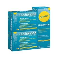 Cystiphane Biorga Haar & Nagels 2x120 Tabletten + Promo Gratis Shampoo Anti-Haaruitval 200ml