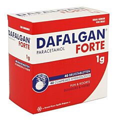 Dafalgan Forte 1g 40 Bruistabletten