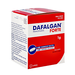 Dafalgan Forte 1g - 100 Tabletten