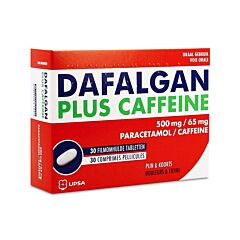 Dafalgan Plus Caffeine 500mg/65mg 30 Tabletten