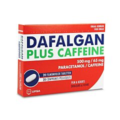 Dafalgan Plus Caffeïne 500mg/65mg 20 Tabletten