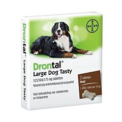Drontal Grote Hond Tasty Bone Ontworming 2 Tabletten