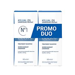 Ducray Kelual DS Verzorgende Shampoo - Hardnekkige Schilfers - 2x100ml NF