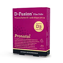 D-Fusion Film Folic Pronatal Orodispergeerbare Films 28 Stuks