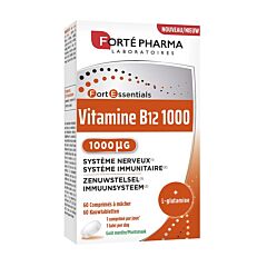 Forté Pharma Vitamine B12 1000 - Muntsmaak - 60 Kauwtabletten
