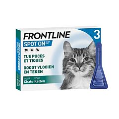 Frontline Spot On Kat Vlooien/ Teken 3x0,50ml