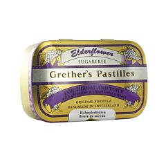 Grethers Pastilles Elderflower Zonder Suiker 110g