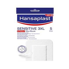 Hansaplast Sensitive 3XL Steriele Pleisters - 10x15cm 5 Stuks
