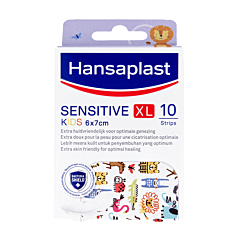 Hansaplast Pleisters Sensitive Kids XL - 6x7cm - 10 Strips