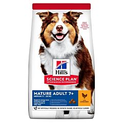 Hills Science Plan Adult Hondenvoer 7+ - Medium Kip - 14kg