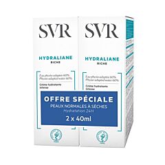 SVR Hydraliane Rijke Crème Duopack 2x40ml