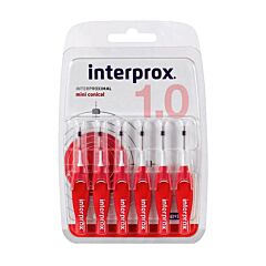 Interprox Premium Brush Interdentaal Mini Conisch Rood 2-4mm 6 Stuks