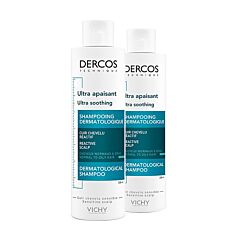 Vichy Dercos Ultra Kalmerend Vet Haar Shampoo Duo Promo 2e -50% 2x200ml