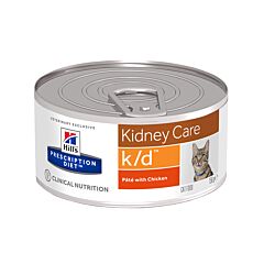 Hills Prescription Diet Kidney Care K/D Kattenvoer Paté Kip 156g