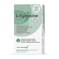 Natural Energy L-Tyrosine 500mg - 60 Capsules
