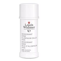Louis Widmer Deo Crème Zonder Aluminiumzouten - Zonder Parfum - 40ml