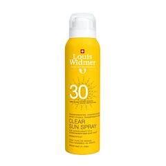 Louis Widmer Clear Sun Spray SPF30 - Zonder Parfum - 125ml
