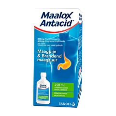 Maalox Antacid Orale Suspensie - Munt 250ml