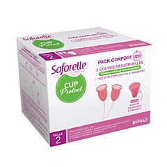 Saforelle Cup Protect Menstruatiecups 2 Stuks Maat 2