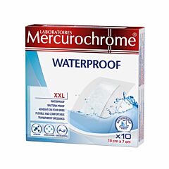 Mercurochrome Steriele Waterproof Pleisters XXL 10 Stuks