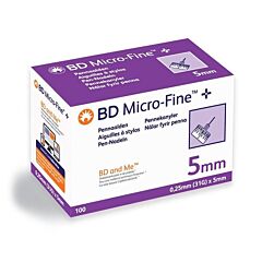 BD Micro-Fine+ Pennaald 5mm 31g 100 Stuks
