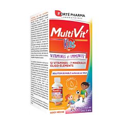 Forté Pharma Multivit' Kids Drinkbare Oplossing - Perzik - 150ml