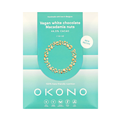 Okono Vegan Witte Chocolade Macadamianoten - 50g