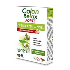 Ortis Colon Relax Forte Opgeblazen Gevoel 30 Tabletten