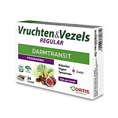 Ortis Vruchten & Vezels Regular Darmtransit 24 Blokjes