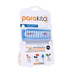 Parakito Anti-Muggen Armband Volwassenen - Marine - 2 Navullingen - 1 Stuk
