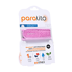 Parakito Anti-Muggen Armband Volwassenen - Graphic Violet - 2 Navullingen - 1 Stuk