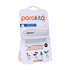 Parakito Anti-Muggen Armband Volwassenen - Wit - 2 Navullingen - 1 Stuk