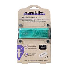 Parakito Anti-Muggen Armband Appelblauwzeegroen + 2 Navullingen