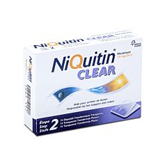 NiQuitin® Clear Patch 14 mg 14 st. – Stoppen met Roken – 24 u geen behoefte aan een sigaret