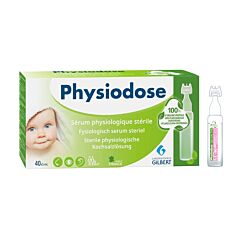 Physiodose Fysiologisch Serum Steriel - 100% Plantaardig - 40x5ml