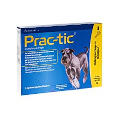Prac-tic Spot-on Middelgrote Hond 11-22kg Anti-Vlooien/Teken 3 Pipetten