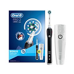 Oral B Pro 2500 Cross Action Elektrische Tandenborstel Zwart + Travel Case
