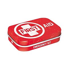 First Aid Kit Pepermuntdoosje - Rood 15g