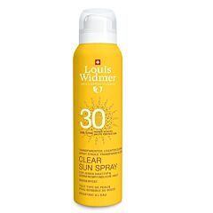 Louis Widmer Clear Sun Spray SPF30 Zonder Parfum 125ml