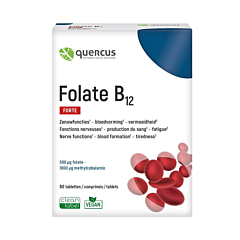 Quercus Folate B12 Forte - 80 Tabletten