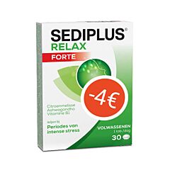 Sediplus Relax Forte 30 Tabletten Promo - €4